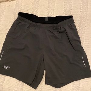 Mens arcteryx shorts with brief liner